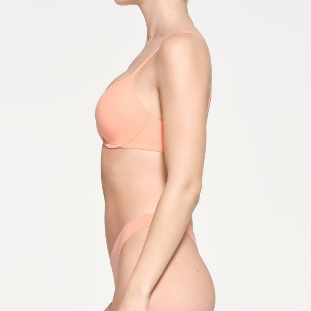 SKIMS TSHIRT BRA - FADED NECTAR - 36B - Picture 3 of 6